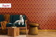 Spooky Removable Wallpaper, Overlook Hotel Wallpaper, Classic Horror Movie Peel and Stick Wallpaper, Redrum Pattern, W189