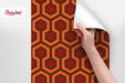 Spooky Removable Wallpaper, Overlook Hotel Wallpaper, Classic Horror Movie Peel and Stick Wallpaper, Redrum Pattern, W189
