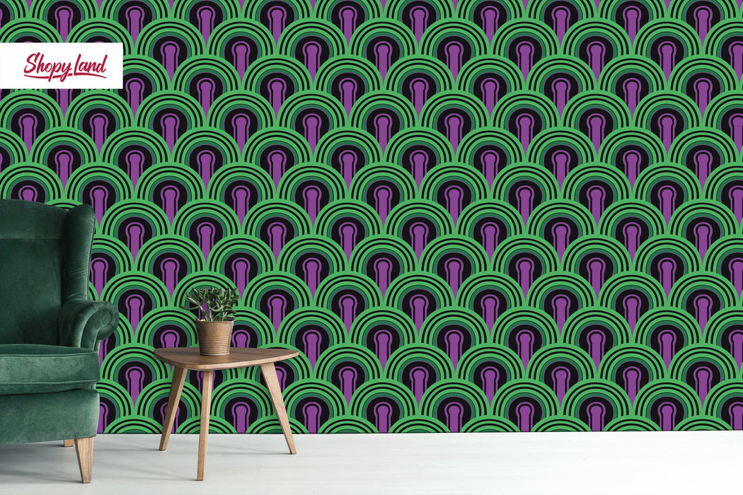 Classic Horror Movie Peel and Stick Wallpaper, Spooky Removable Wallpaper, Custom Wallpaper, Redrum Pattern, W193