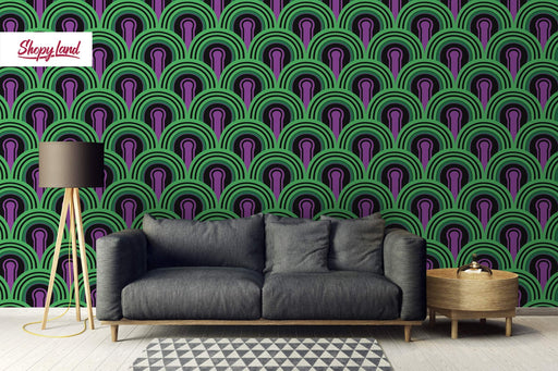 Classic Horror Movie Peel and Stick Wallpaper, Spooky Removable Wallpaper, Custom Wallpaper, Redrum Pattern, W193