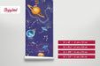 Funny Space Peel and Stick Wallpaper, Kids Space Removable Wallpaper, Planets Peel and Stick Wallpaper, W194