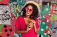 Pop Art Removable Wallpaper, Aesthetic Collage Wall Covering, Colorful Street Art Wallpaper, Peel and Stick Wall Decor, W206