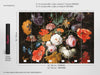 Dutch Flowers Removable Wallpaper, Bouquet of Spring Flowers, Spring Flowers Wall Mural, Peel and Stick Large Flowers Wallpaper, W92