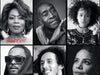 Wall Mural Black Celebrities Collage, Aesthetic Removable Wallpaper, Celebrities Wallcovering, Portrait photography, 223